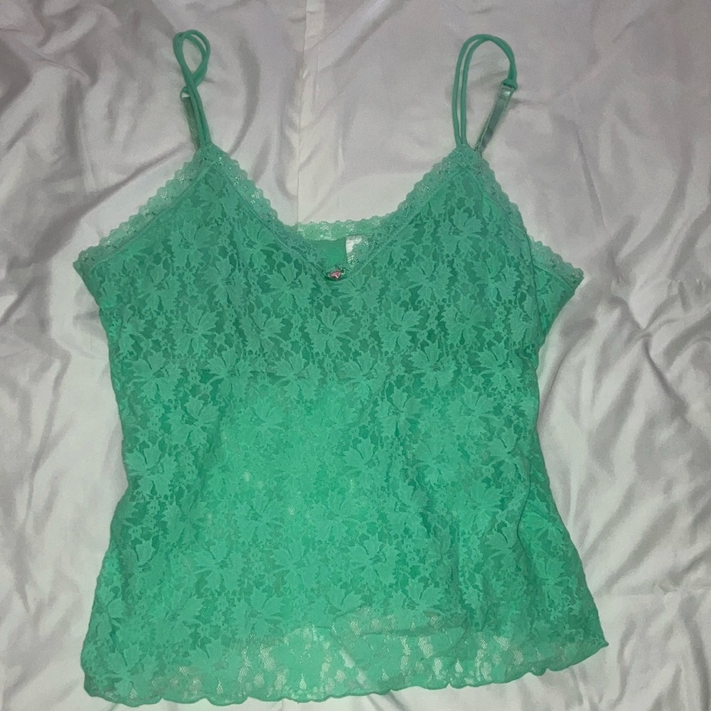 Secret Treasures Teal Lace Camisole